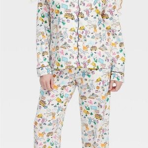 NWT Roller Rabbit x Target Women's Roadtrip Long Sleeves and Pants Pajama Set